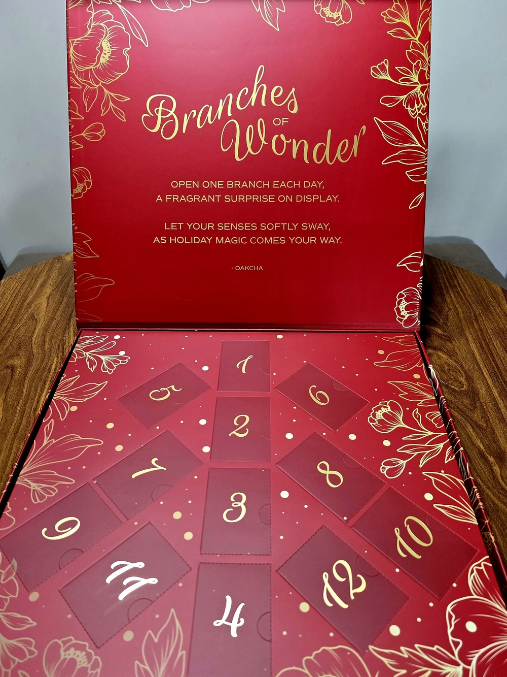 Oakcha Branches of Wonder Red Holiday Advent Calendar